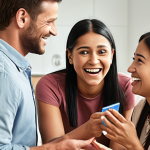 A diverse group of satisfied customers interacting with a modern, caring brand. One customer is seen happily resolved after an issue, symbolizing 'turning complaints into opportunities'. The scene emphasizes empathetic human interaction blended with efficient, seamless customer journey, evoking brand loyalty and delight.