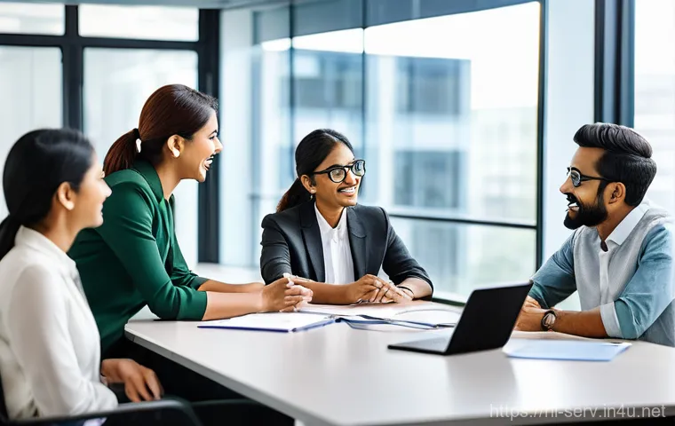 서비스관리사와 언어 및 문화 차이 극복 - **Prompt:** A professional and friendly male customer service manager, in his mid-30s, wearing a nea...