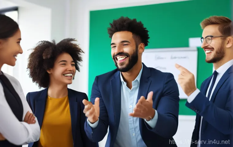 서비스관리사와 사내 워크숍 발표 준비 - **Prompt 2: Interactive Digital Engagement in a Workshop**
    "A dynamic workshop scene where a div...