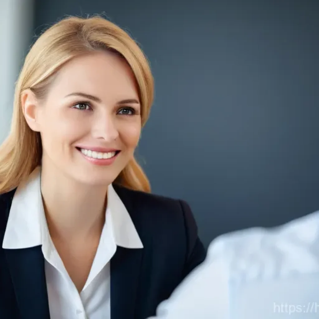 서비스관리사와 최신 고객 관리 기술 - Prompt: The Empathetic Service Manager**

"A warm and approachable female customer service manager, ...