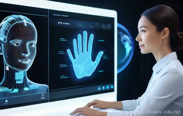 서비스관리사와 고객 만족도 조사 - **Prompt:** A dynamic, modern service manager, radiating empathy and competence, stands confidently ...