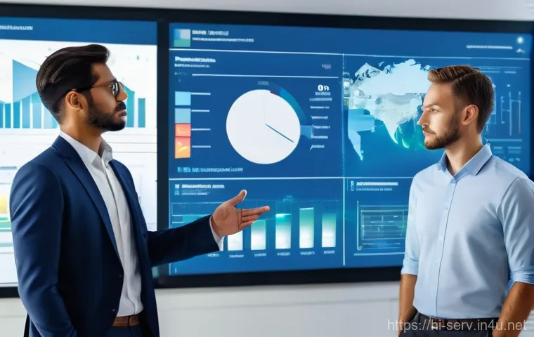 서비스관리사와 KPI 설정 및 관리 - **Prompt 1: "A diverse team of professionals, including men and women of various ethnicities, in a b...