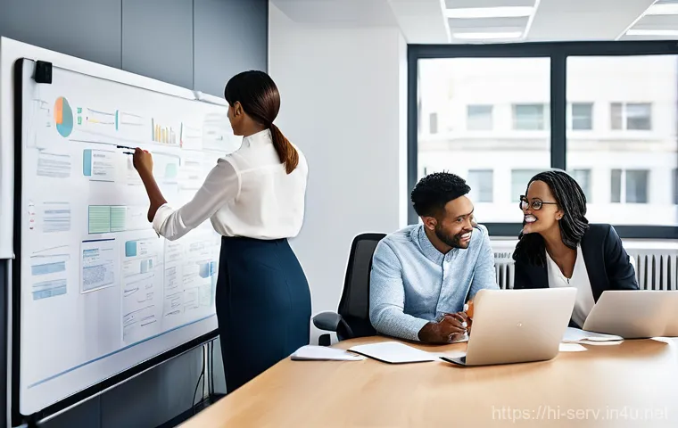 서비스관리사와 온라인 자격증 강좌 후기 - **Prompt:** A diverse group of young, motivated professionals, both men and women, ranging from thei...