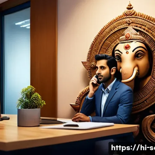 서비스관리사와 고객 클레임 관리 사례 - A professional customer service representative attentively listening to a Hindi-speaking customer ov...