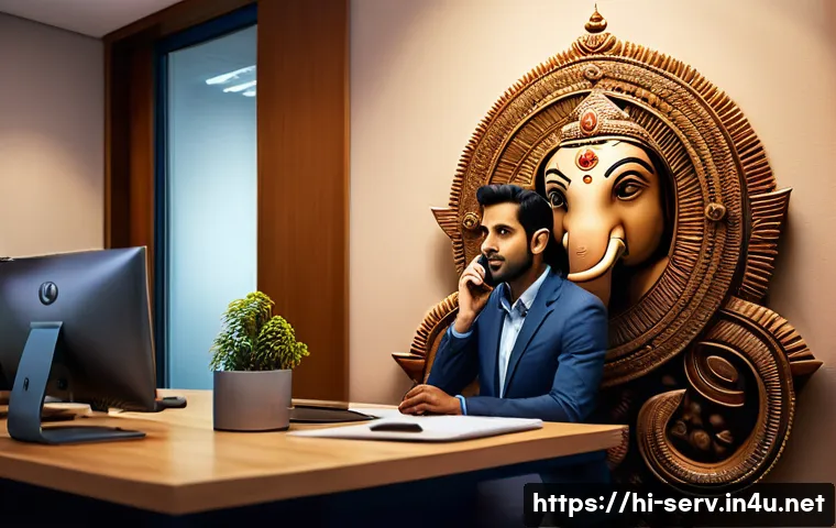 서비스관리사와 고객 클레임 관리 사례 - A professional customer service representative attentively listening to a Hindi-speaking customer ov...