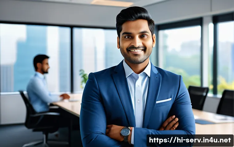 서비스관리사 자격증으로 할 수 있는 일 - A professional Indian customer service manager in a modern office environment, dressed in formal bus...