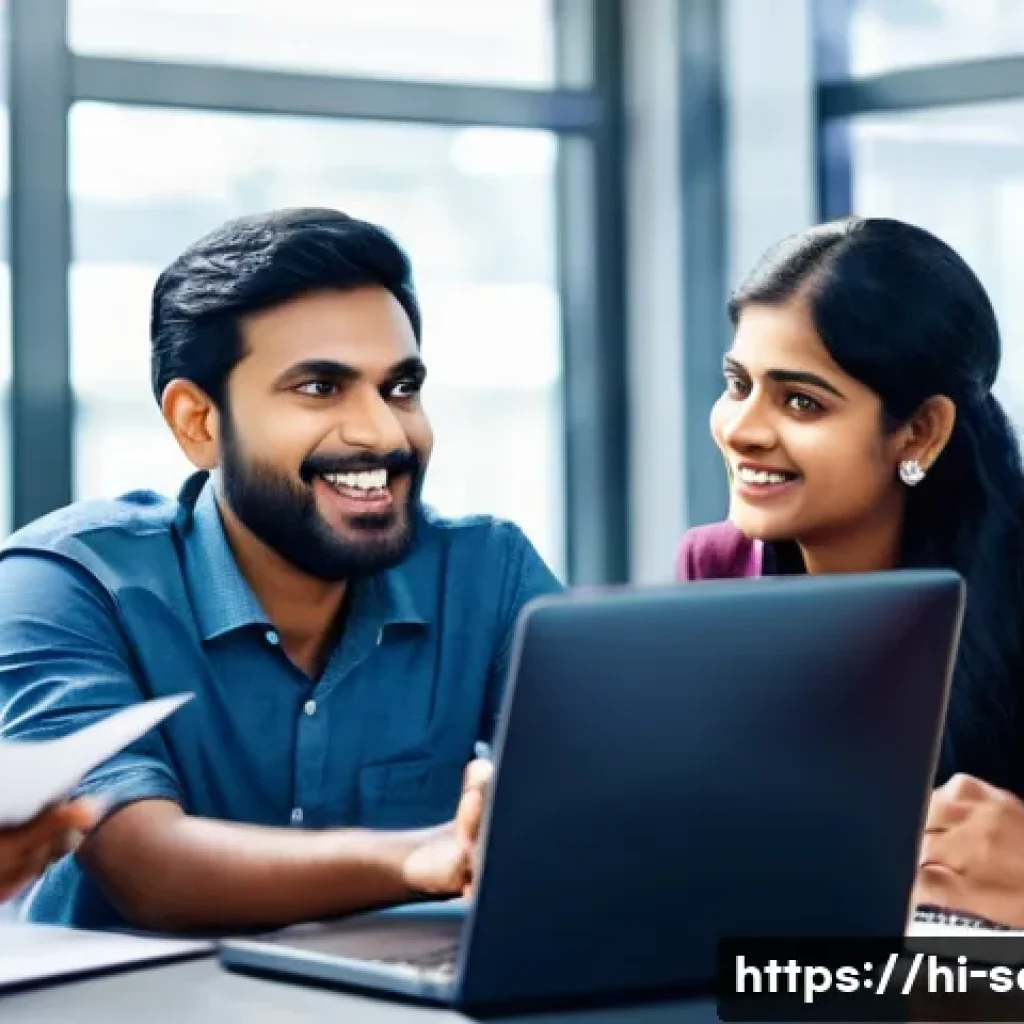 서비스관리사와 문제 해결 능력 - A professional Indian customer service team in a modern office setting, actively listening and engag...
