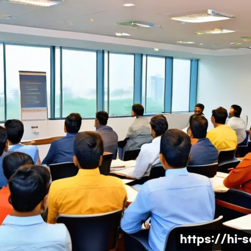 서비스관리사와 실무 워크숍 체험기 - A vibrant, modern Indian service management workshop scene focused on customer experience: a diverse...