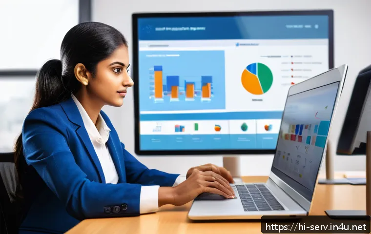 서비스관리사와 실습 과제 예시 - A professional Indian service manager in a modern office setting, attentively reviewing customer fee...