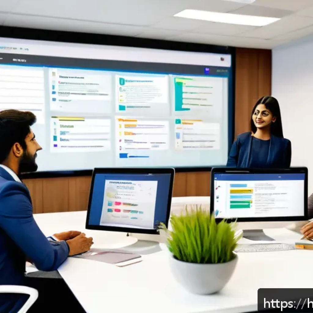 서비스관리사와 업무 기록 정리 방법 - A modern office scene showing a diverse Indian team of professionals in casual business attire colla...
