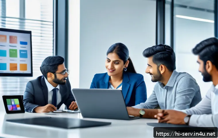 서비스관리사 경력 쌓기 방법 - A professional Indian customer service team in a modern office setting, engaged in a lively discussi...