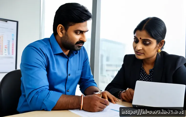 서비스관리사와 고객 불만 사례 분석 - Photorealistic Indian service manager in smart professional attire calmly reviewing a customer compl...